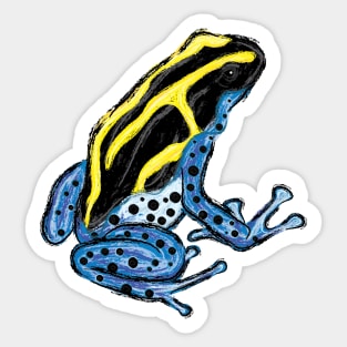 Artwork of a Poison Dart Frog I Sticker